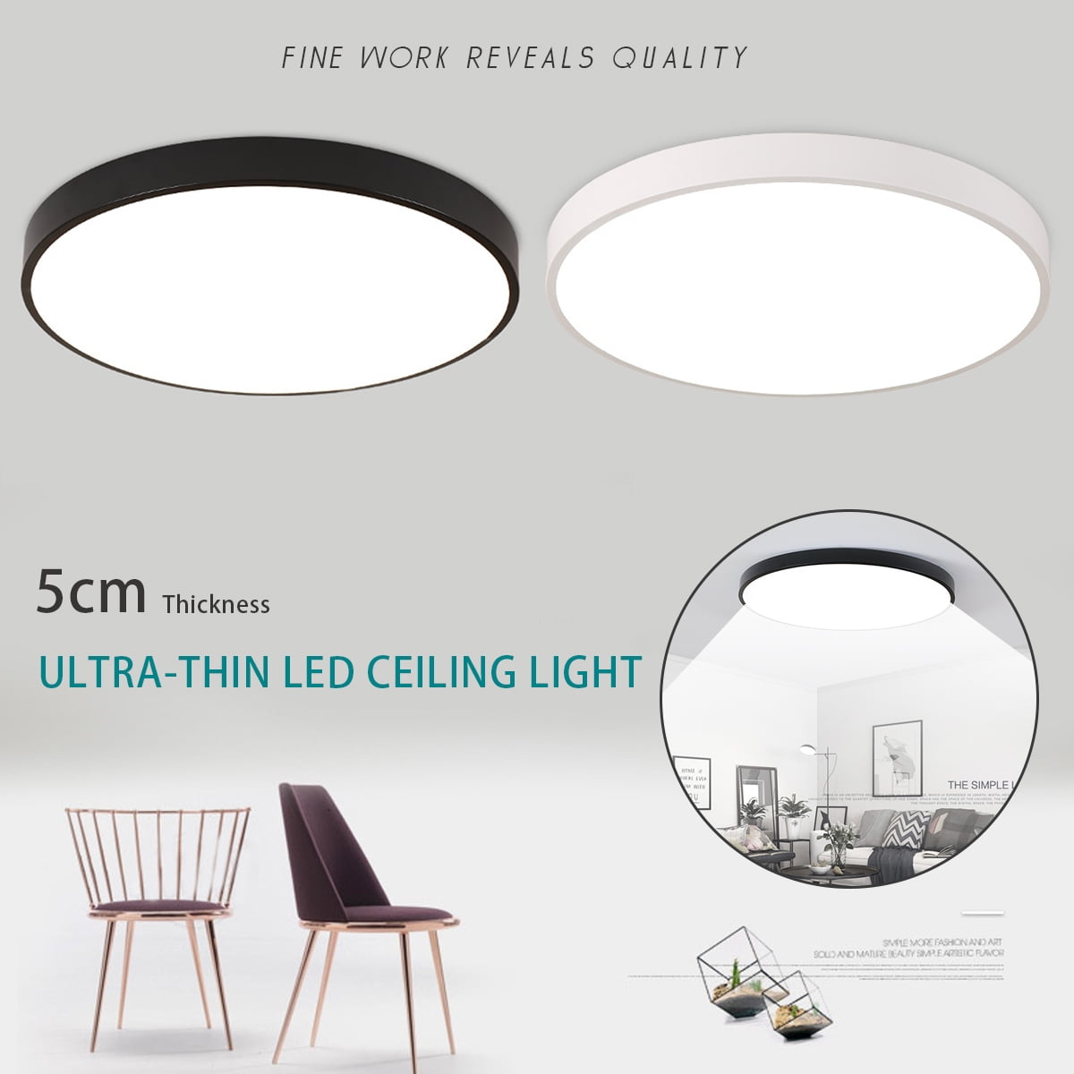 Led Flush Mount Ceiling Light Fixtures Clearance 9 Inch For Home