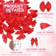 thumbnail image 3 of Uxcell 50Pcs Mini Lazos Pequeños Lazos de Cinta de Satén con Almohadillas Adhesivas para Manualidades Decoración de Bodas Fiestas Envoltura de Regalos Rojo, 3 of 7
