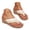 a-Beige, variant on Orthopedic Wedge Sandals for Women Suede Closed Toe Flip Flops Summer Outdoor Dressy Slide Shoes Ladies High Top Wedges Slippers Blue Size 10.5