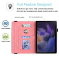 thumbnail image 5 of Tarise Galaxy Tab A8 10.5 inch Case, Embossed PU Leather Shockproof Folio Stand Shell Pen Holder Slim Cover Case for Samsung Galaxy Tab A8 10.5" Tablet 2022 Model SM-X200 X205 X207, Pink, 5 of 6