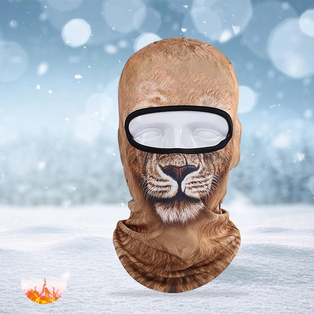 harayaa 2x Funny 3D Cycling Ski Hat Balaclava Animal Full Face Mask 1 Hole for Sports Outdoor