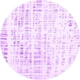 thumbnail image 1 of Ahgly Company Indoor Round Solid Purple Modern Area Rugs, 3' Round, 1 of 4