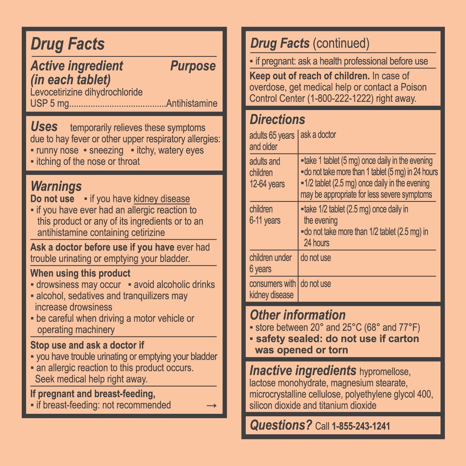 Buy Curist Allergy Relief Medicine Generic Xyzal Levocetirizine 5 mg