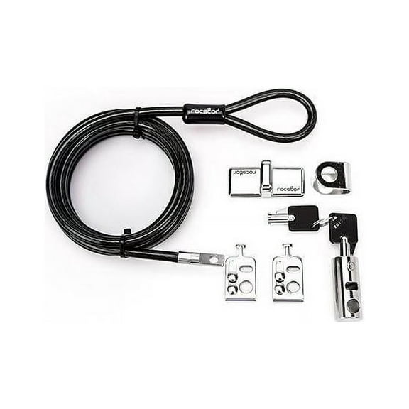 Rocbolt Desktop Lock Kit Locking Security Kit With 8ft Cable