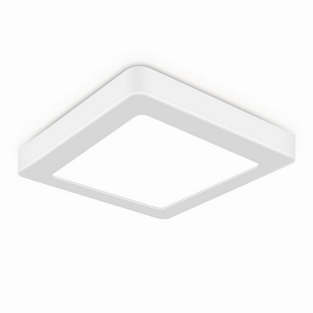 Lámpara de Techo Cuadrada de 18 W, 2000 Lm, Luz Blanca Diurna de 6500 K, Voltaje de 85-265 V de Ancho, Adecuada para Iluminación Interior en Dormitorios, Salones y Cocinas (1 Pieza)