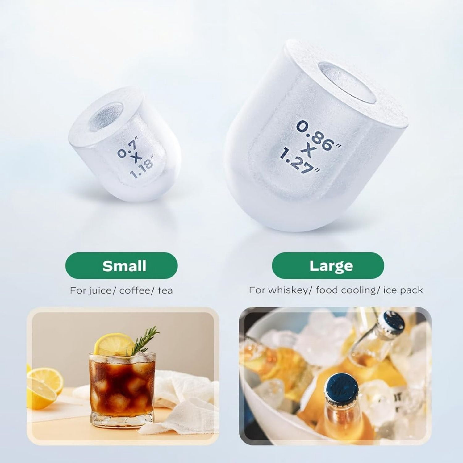 Countertop Ice Maker, 9 Cubes Ready in 6 Mins, 26lbs in 24Hrs, Portable Ice Machine with Self-Cleaning, 2 Sizes of Bullet Ice for Home/Kitchen/Party/RV, Black