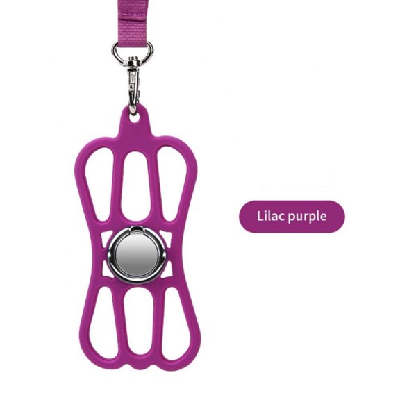 Jinswick Reusable Around the Neck Cell Phone Case for Universal Cell, Purple