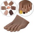 thumbnail image 3 of HILABEE Nail Practice Foot Model Fake Toes for Nail Art Training Display Left B, 3 of 9
