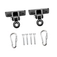 thumbnail image 3 of Perchas para columpios,Accesorios de montaje para colgadores de columpios de servicio,Tornillos incluidos Capacidad de 2400 lb Gancho a presión para colgar,Juego de trapecio de madera para, 3 of 10