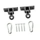 thumbnail image 3 of Perchas para columpios,Accesorios de montaje para colgadores de columpios de servicio,Tornillos incluidos Capacidad de 2400 lb Gancho a presión para colgar,Juego de trapecio de madera para, 3 of 10