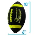 thumbnail image 2 of Franklin Sports Junior Footballs - Extra Grip 1000 - Black/Lime - 1 Inflated Ball, 2 of 9
