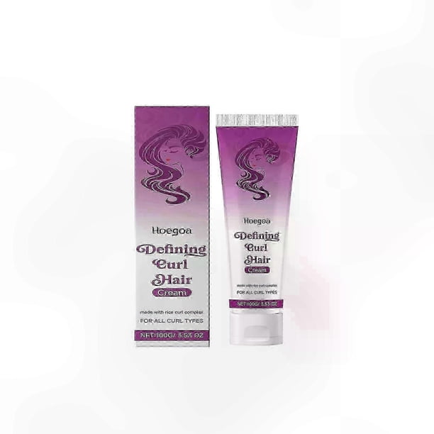 Anti-Frizz Curl Enhancing Cream for All Types of Curly Hair - Defines Curls and Controls Frizz with Rice Complex Formula