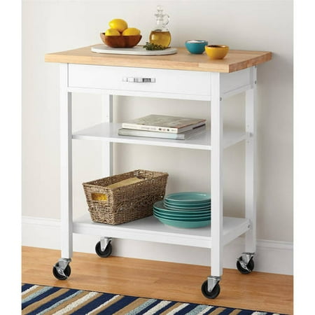 Mainstays Multifunction Kitchen Cart, White