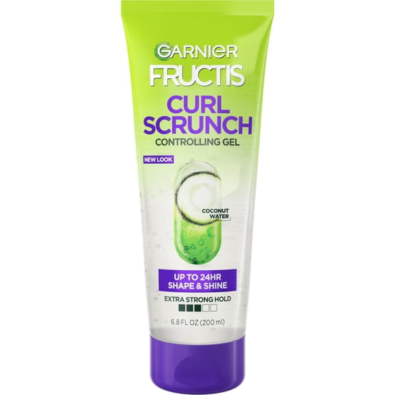 Garnier Fructis Style Curl Scrunch Controlling Gel, Curly Hair, 6.8 fl. oz.
