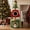 Multicolor-40'', variant on PERIMIDOME 55” Large Cat Tree Tower for Indoor Cats, Multi-Level Cat Furniture with Condo, Hammock & Scratching Posts, Christmas Edition