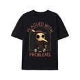 thumbnail image 2 of Camiseta deportiva de manga corta de verano para hombre, con cuello redondo, estampado de dibujos animados y letras. Cómoda y versátil, ideal para adultos, hombres, mujeres, adolescentes, jóvenes y pa, 2 of 7
