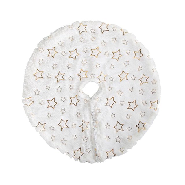 Minifalda para árbol de Navidad Godom, color blanco, 40 cm, ideal para decorar fiestas navideñas, decoración del hogar y liquidación.