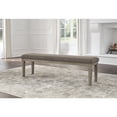 thumbnail image 2 of Signature Design by Ashley Traditional Lexorne 63" Dining Bench  Gray, 2 of 6