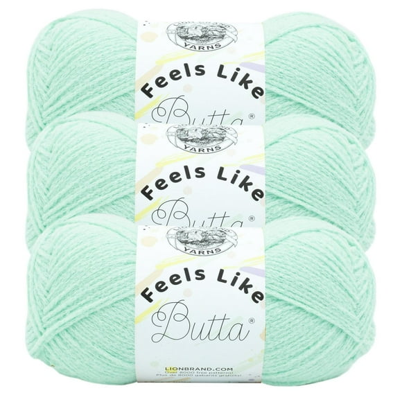 Lion Brand Feels Like Butta ® Yarn #4 Medium/Worsted Yarn 100g/199m 3-Pack