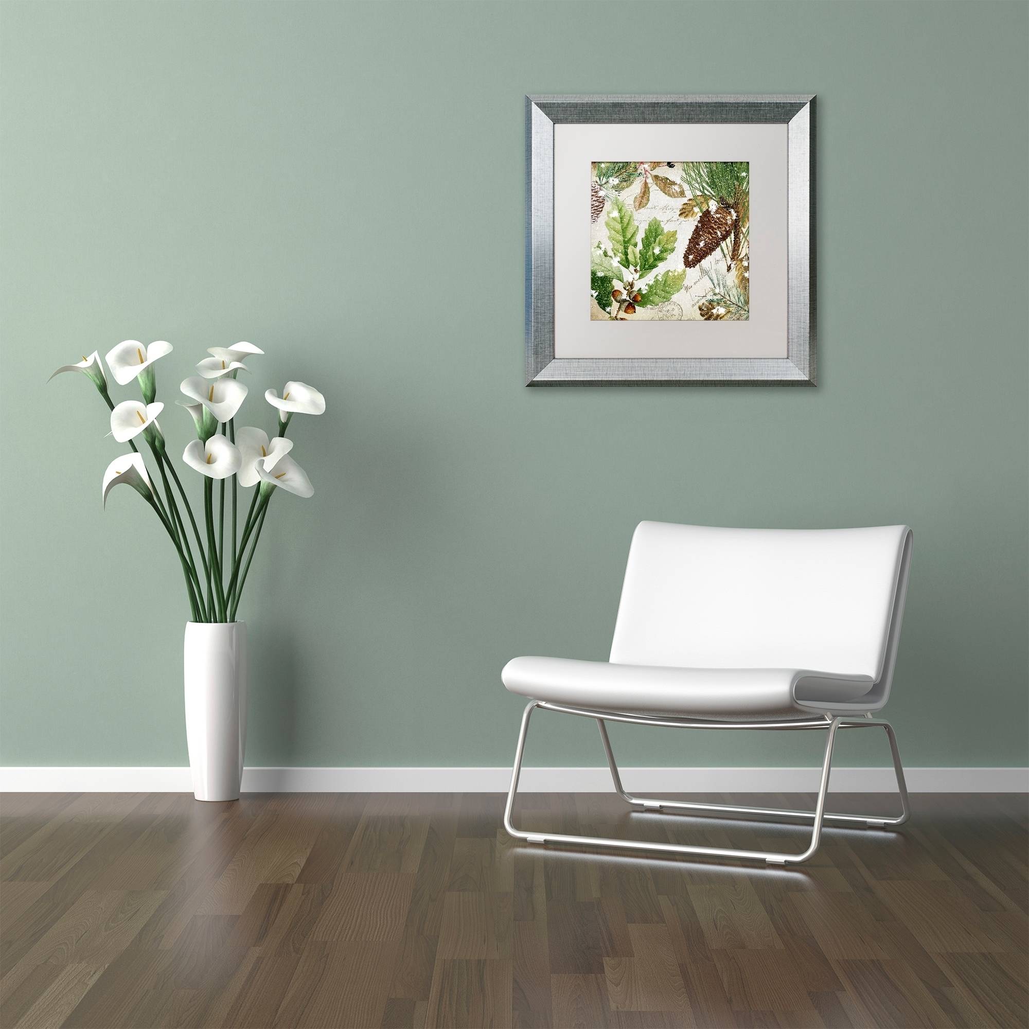 Trademark Fine Art "Snow Cones II" Canvas Art by Color Bakery White Matte, Silver Frame