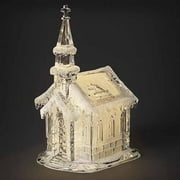 Roman 9.75" LED Lighted Church Christmas Tabletop Figurine
