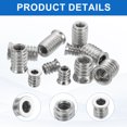 thumbnail image 4 of 6Pcs Threaded Inserts Nuts, M6x20mm Hex Socket Drive Nut Inserts for Wood, 4 of 6
