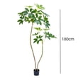 thumbnail image 3 of Artificial Umbrella Tree, 5.2/6ft Tall Fake Plants, Artificial Plants for Indoor, Fake Trees for Office Home Living Room, 3 of 6