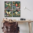 thumbnail image 3 of Stupell Industries Insects Among Wildflowers Animals & Insects Painting Black Framed Art Print Wall Art, 17 x 17, Set of 4, 3 of 10