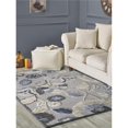 thumbnail image 1 of L Baiet DR642B46 4 x 6 ft. Nadia Floral Rug, Blue, 1 of 5