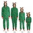 thumbnail image 5 of Matching Family Christmas Siamese Pajamas Sets Deer Head Embroidery Hooded, 5 of 13