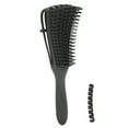 thumbnail image 2 of Detangling Hair Brush for Long Thick Wet Dry Hair Fine Teeth Comb Knots Detangler, Curved Design with 8 Rows Elastic Brushes, Suitable for All Hair Types, 2 of 7