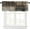 Abstract-1, variant on Rustic Tan Brown Abstract Valance Curtains,Wood Blackout Print Rod Pocket Window Treatment Short Curtains for Kitchen Living Room Restaurant Cafe Decor 54x18inch