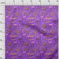 thumbnail image 3 of oneOone Polyester Spandex Purple Fabric Ocean Fish Fabric For Sewing Printed Craft Fabric By The Yard 56 Inch Wide, 3 of 4