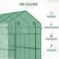 thumbnail image 3 of Outsunny Walk In 84.25" x 56.25" x 76.75" Greenhouse Greenhouses, Powder-Coated Steel Frame, 3 of 9
