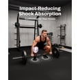 thumbnail image 3 of AIRHOP 0.56in Thick 96 Sq Ft Exercise Equipment Mats, 24 Tiles Upgraded Rubber Top with High Density EVA Foam, Large Interlocking Puzzle Gym Flooring for Home Gym, Heavy Weight Workout, 24 x 24in, 3 of 7