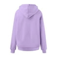thumbnail image 4 of BOBOGOJP Women’s Oversized Pullover Hoodie – Heavyweight Fleece, Relaxed Fit, Soft Touch, Kangaroo Pocket Sweatshirt Purple for Size 4XL, 4 of 6