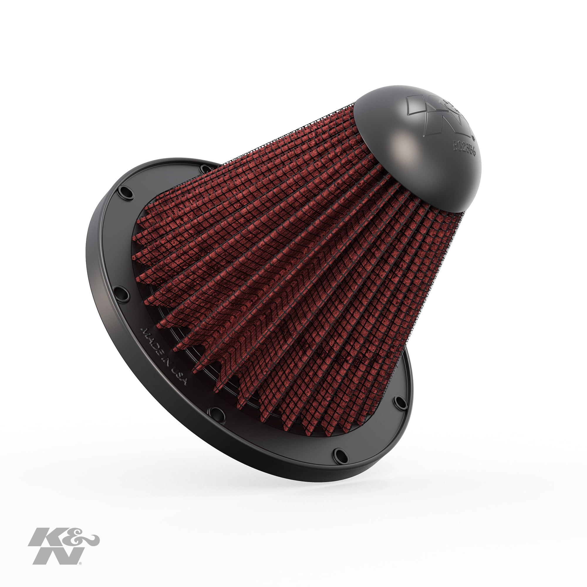 K&N Round Air Filter High Performance, Premium, Washable, Replacement Engine Filter Filter