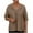 Coffee, variant on Dealovy Plus Size Tops for Women 3/4 Sleeve T-Shirts V Neck Tunic Top Dressy Casual Solid Color Blouses