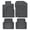 Black 2, variant on Motor Trend Custom Fit Trim Rubber Car Floor Mats, Premium Deep Dish All-Weather, Heavy Duty Anti-Slip Liners, for Compact SUV Crossover, Black