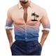thumbnail image 2 of Blusa y camisa de manga larga con cuello vuelto para hombre, estilo casual, a la moda, con botones estampados, blusa de manga larga con cuello vuelto, camisetas de poliéster para hombre, 2 of 5