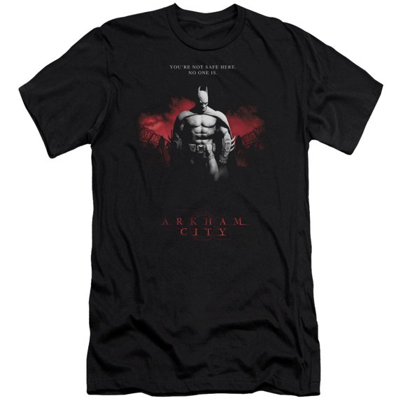 Batman Arkham City Standing Strong S/S Adult 30/1 T-Shirt Black