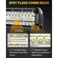 thumbnail image 3 of HUICHENG 7 Inch 720W 72,000LM LED Light Bar, Spot Flood Combo Beam Offroad Fog/Driving Lights for Truck Boat ATV UTV, 6 Pcs (White), 3 of 6