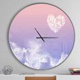 thumbnail image 2 of Designart 'Love is in the Air ' Modern wall clock, 2 of 6