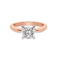 thumbnail image 3 of 3 Carat IGI Certified Princess Shape Lab Grown Diamond Engagement Ring | 14K Rose Gold | Azalea Classic Solitaire Diamond Ring | FG-VS1-VS2 Quality Friendly Diamonds, 3 of 5