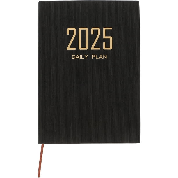 Agenda diaria 2025, agenda semanal y mensual, cuaderno de viaje, cuaderno multifunción (A5)