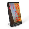thumbnail image 1 of Intelligent Digital Display Thermohygrometer Electronic Weather Clock Electronic Desktop Table Alarm Timing Equipment White, 1 of 4