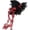 red, variant on Gothic Lace Witch Hat for Halloween, Lolita Bow Lace Princess Hat Witch Cap Spooky Party Hat for Adults