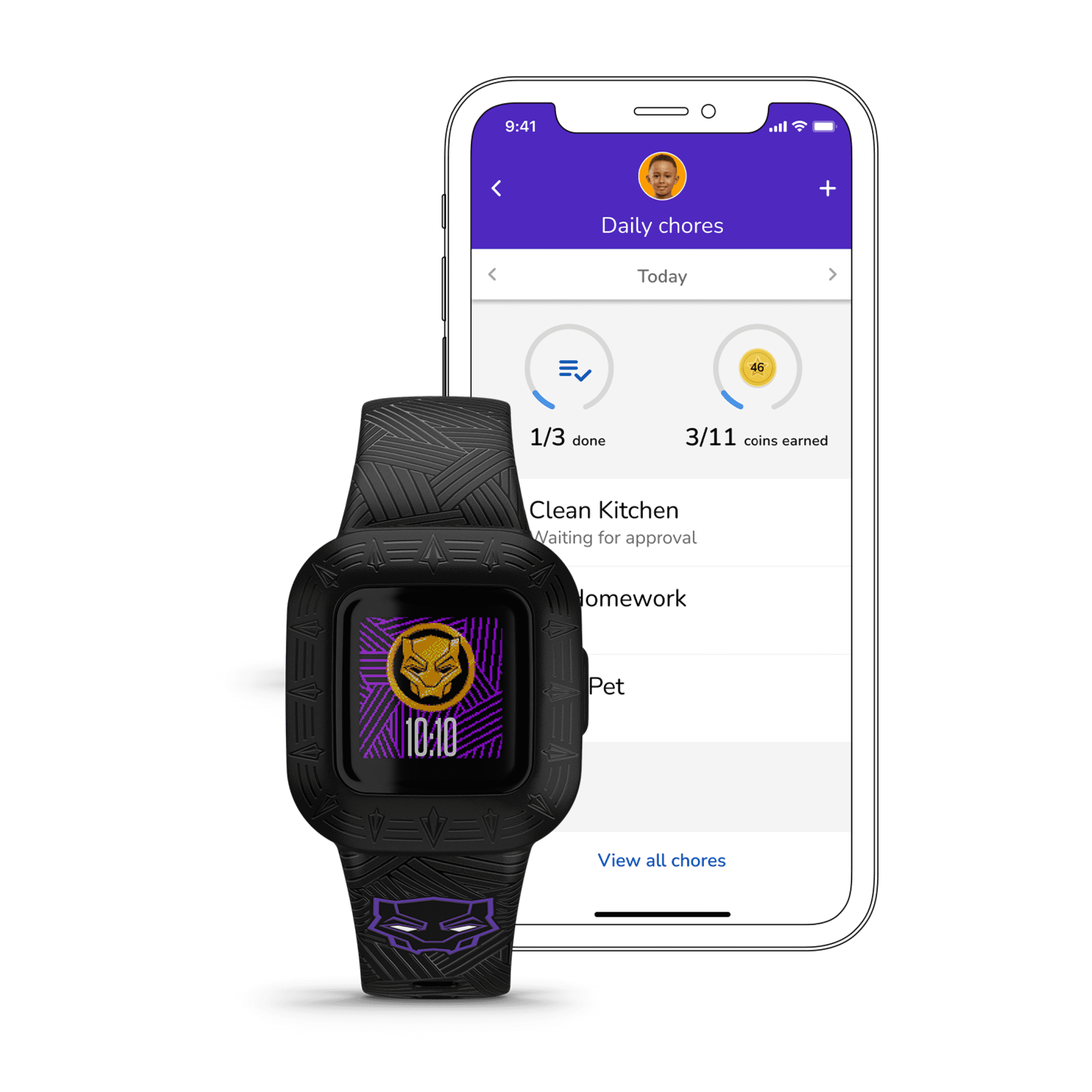 Garmin vivofit jr 3, Marvel, Black Panther Special Edition