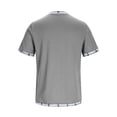 thumbnail image 5 of Men's Solid Color Basic Casual Short Sleeve Crewneck T-Shirt Top Tee for Daily Streetwear Loungewear Gym Workout Modern Fashion Essential | AESTIVO,Gray 2XL, 5 of 8