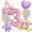 3, variant on 7pcs Castle Princess Car Balloon Set with 32-inch Pink Number Balloon for Birthday and Princess Themed Parties